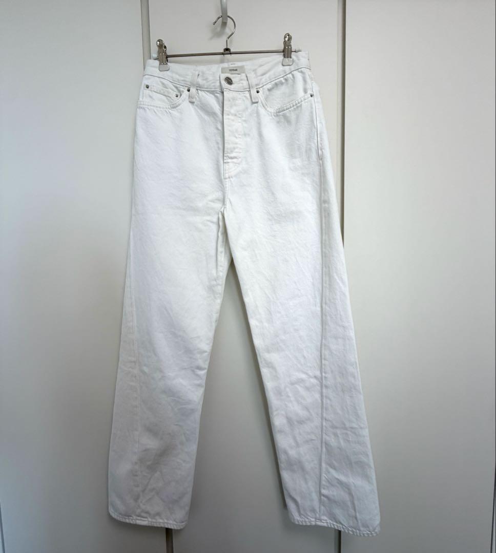 パンツ Twisted Seam Denim Full Length Off-White