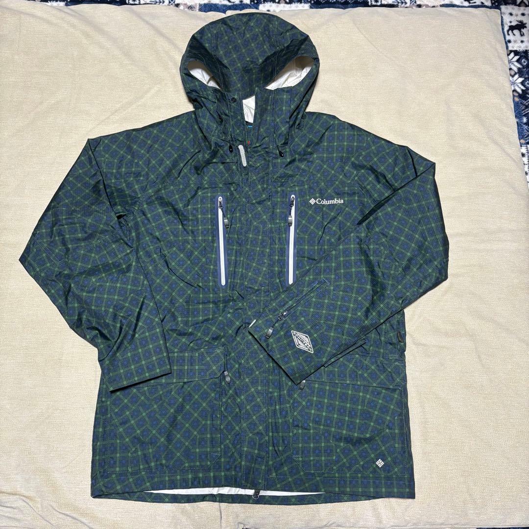 Columbia チェック柄 防水スノーウェア上下セット　メンズ　コロンビア