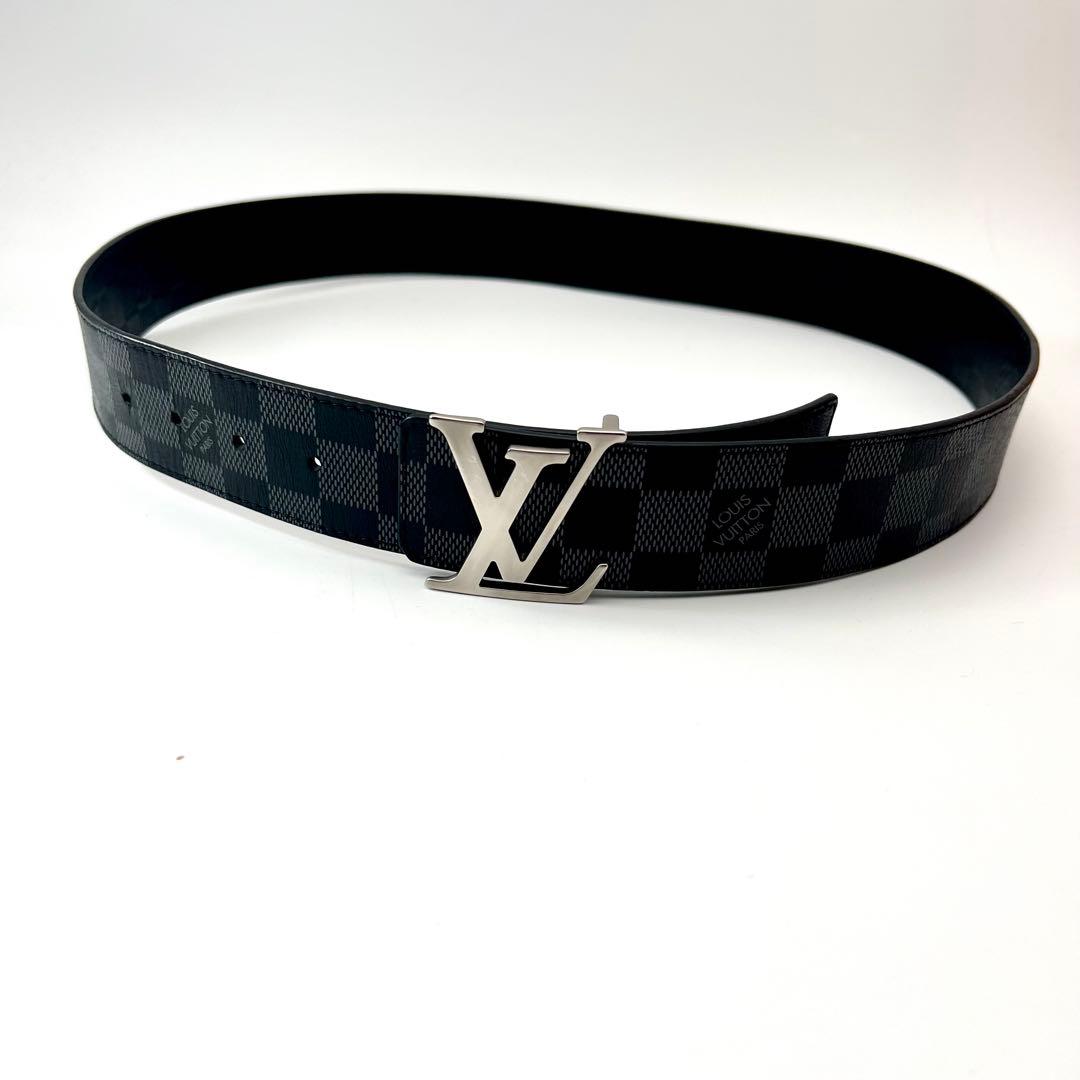 近年モデル✨　ルイヴィトン ダミエ　アンフィニ　 ベルト　LVロゴ　ブラック
