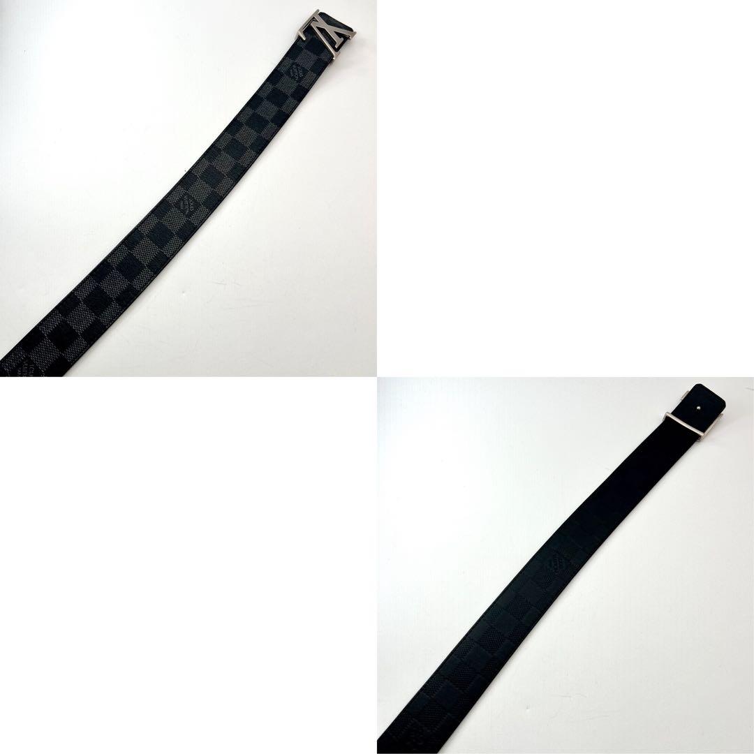 近年モデル✨　ルイヴィトン ダミエ　アンフィニ　 ベルト　LVロゴ　ブラック