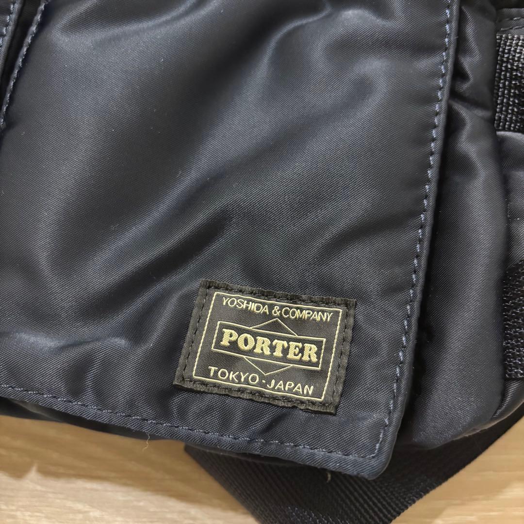 PORTER TANKER HIP BAG アイアンブルー