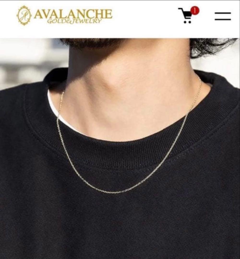 AVALANCHE 10kネックレス小豆チェーン