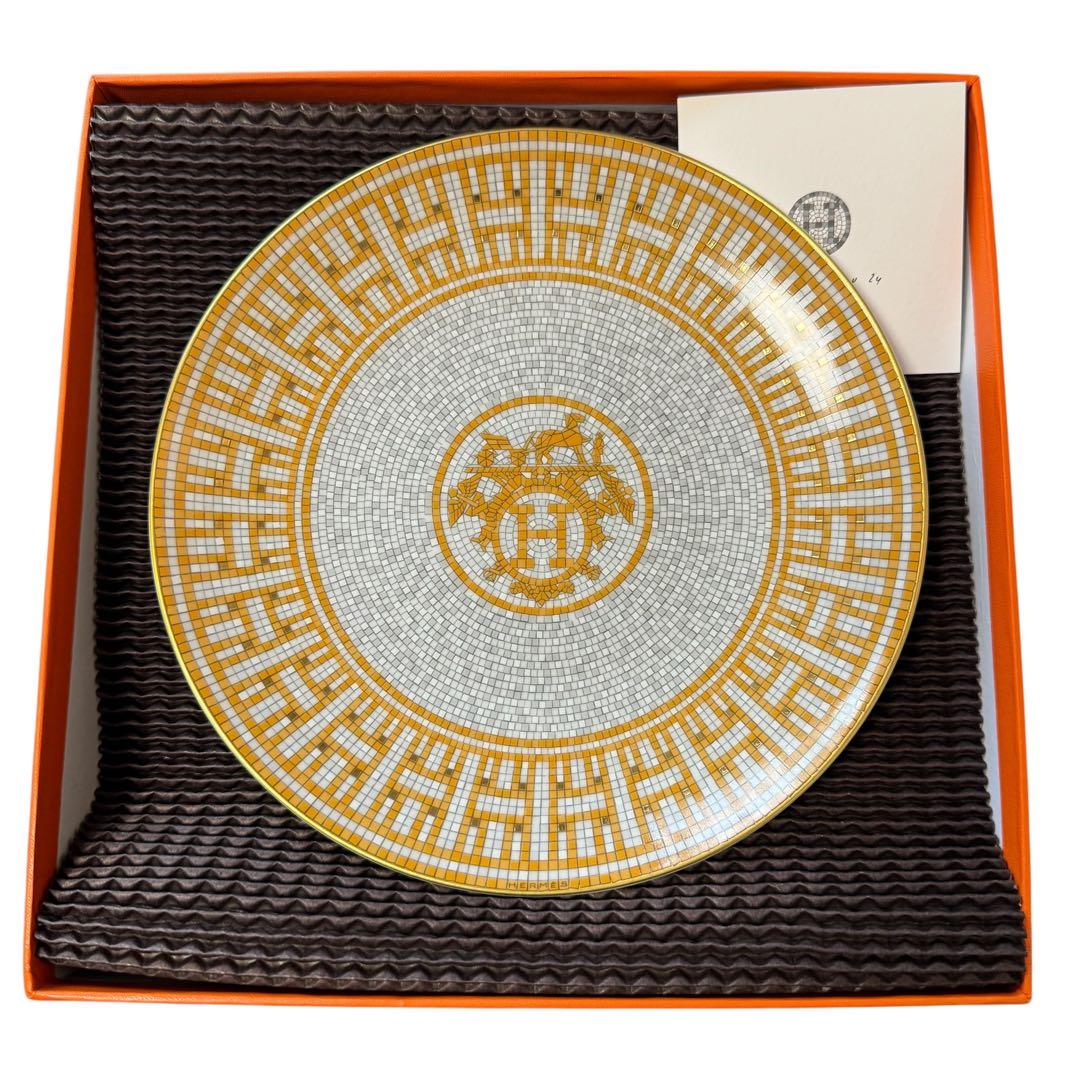 エルメス　HERMES モザイク ヴァンキャトル デザートプレート 21cm
