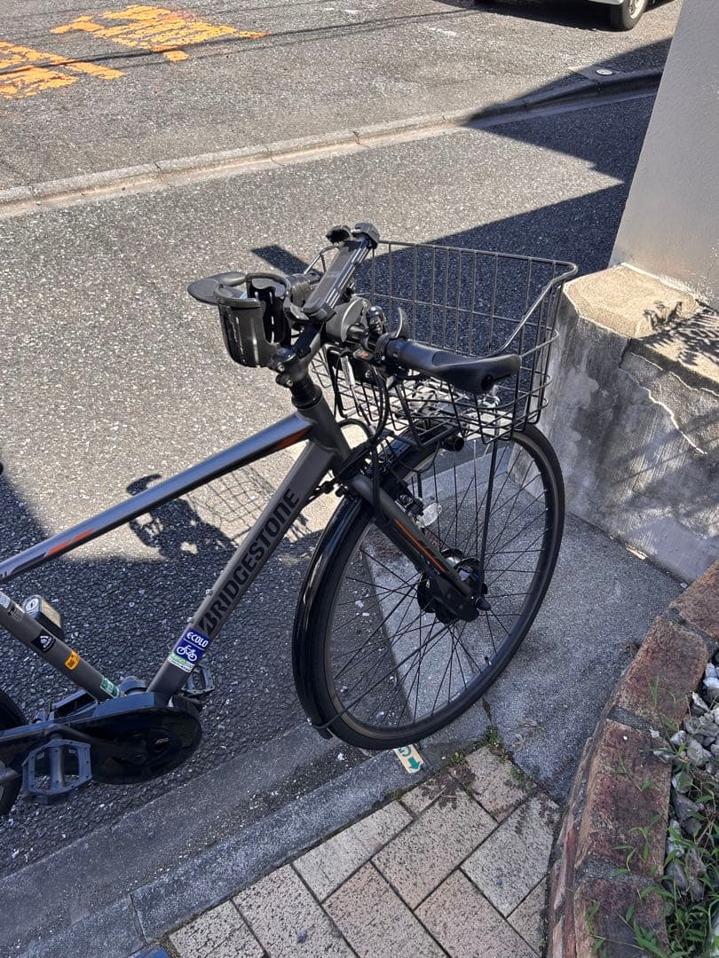 「美品」ブリヂストン 電動アシスト自転車 グレー