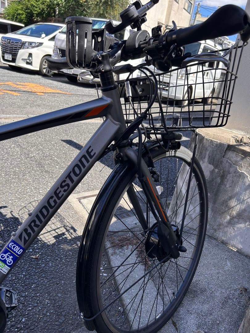「美品」ブリヂストン 電動アシスト自転車 グレー