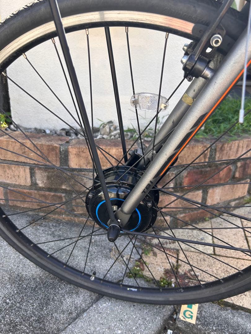 「美品」ブリヂストン 電動アシスト自転車 グレー