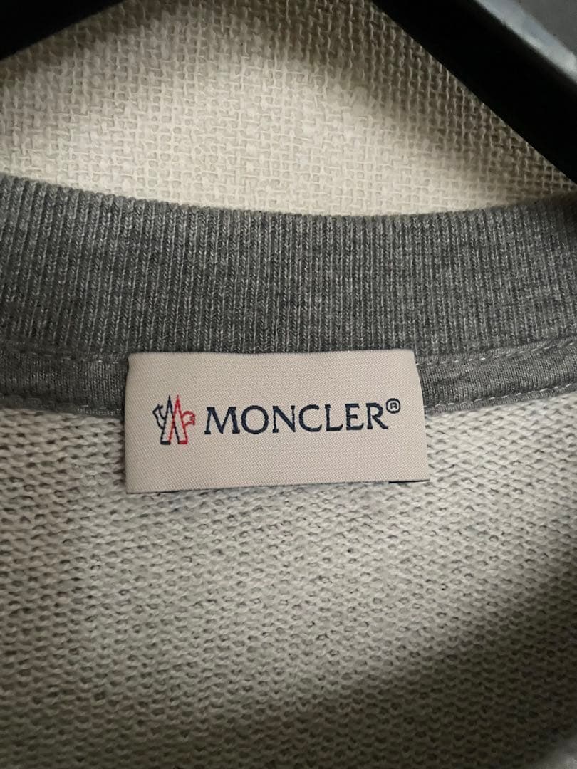 て*つ様 モンクレール　ビッグロゴ刺繍スウェットトレーナー　M 極美品
