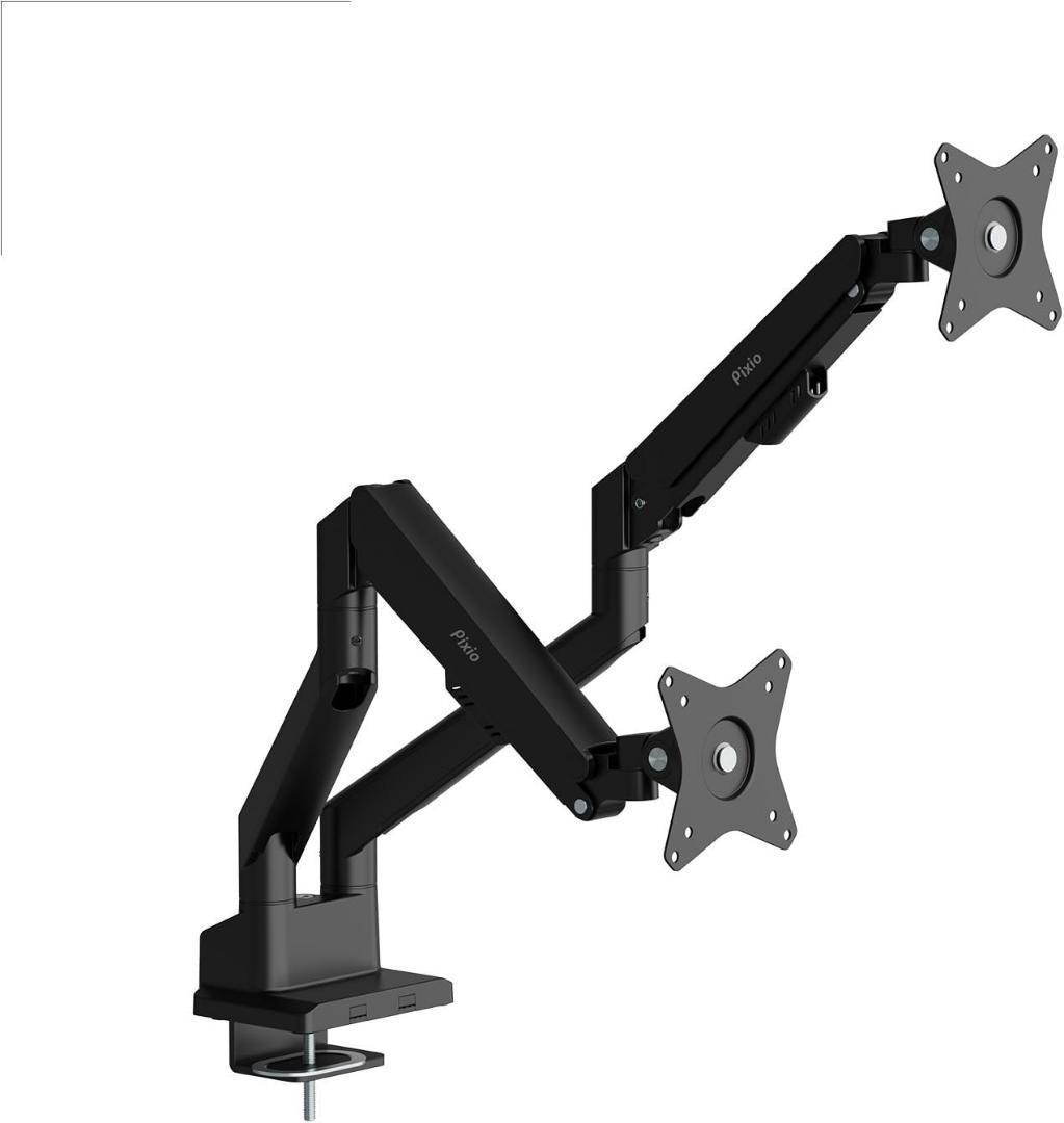な*ゃ様 Pixio PS1D Wave Black モニターアーム デュアル