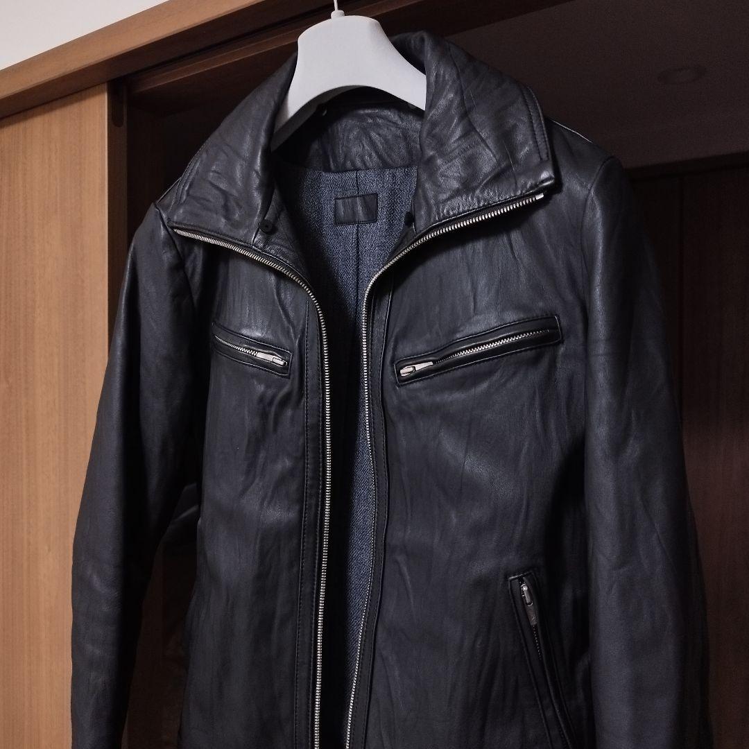 希少ホースレザー 本格派 レザージャケット ブラック M 馬革