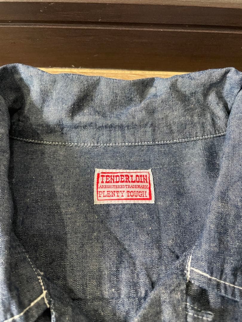 TENDERLOIN テンダーロインシャンブレーシャツ　 サイズ　M