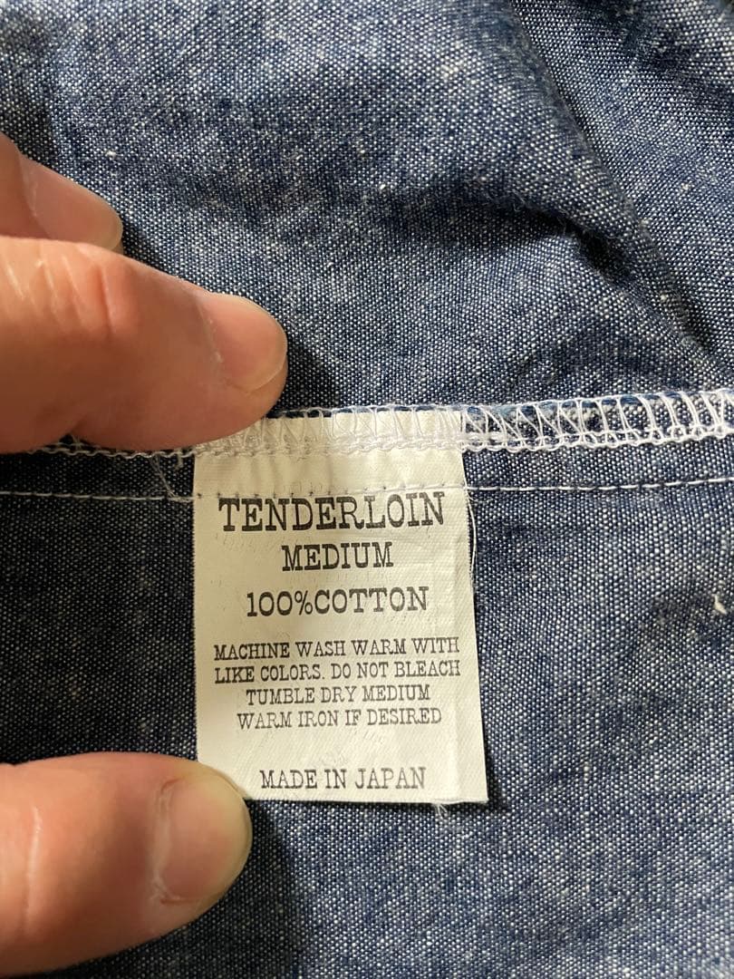 TENDERLOIN テンダーロインシャンブレーシャツ　 サイズ　M