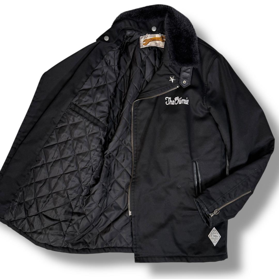 美品 Schott × CRIMIE 別注 コラボ 切替 ライダースジャケット
