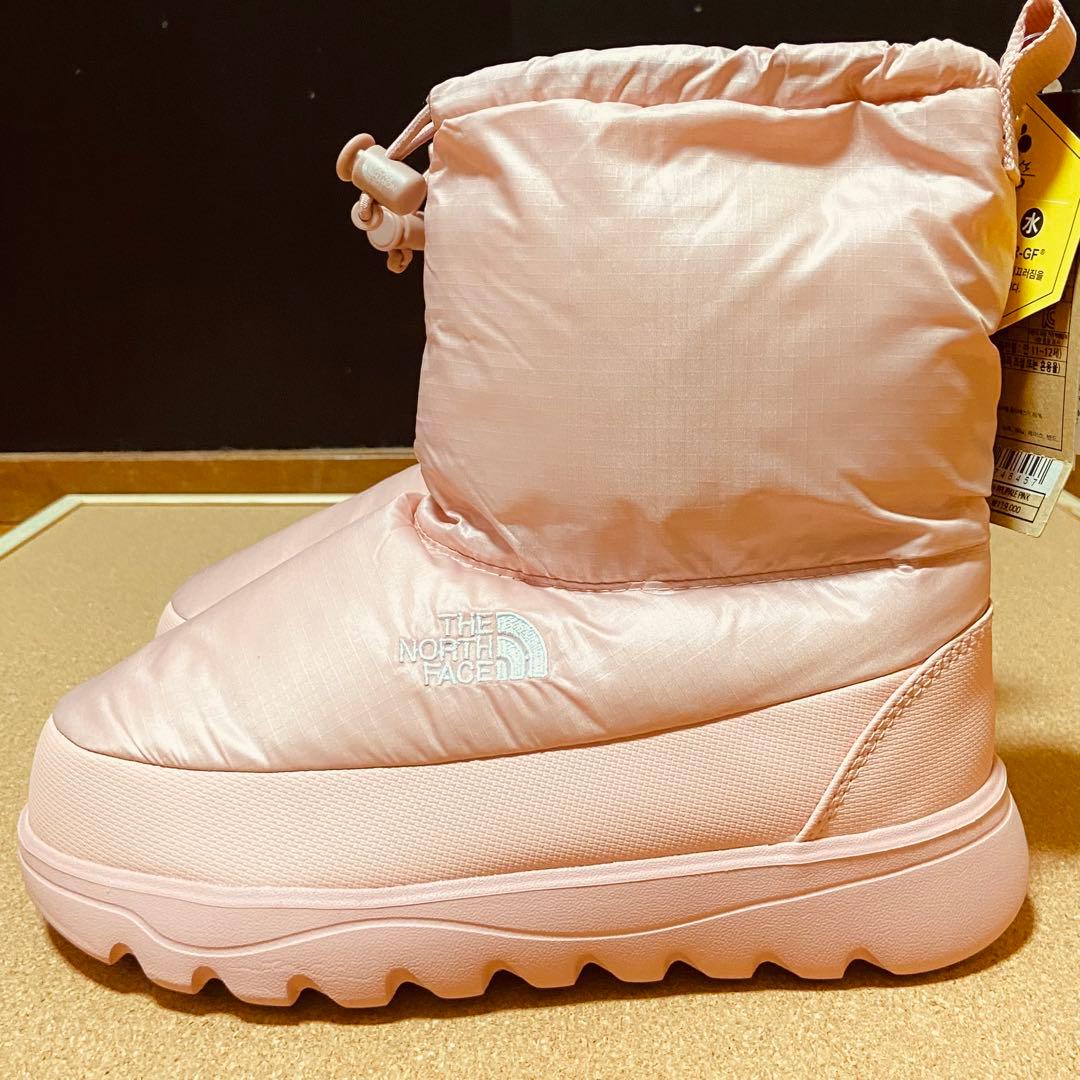 【新品】韓国THE NORTH FACE ペールピンク スノーブーツ　サイズ23