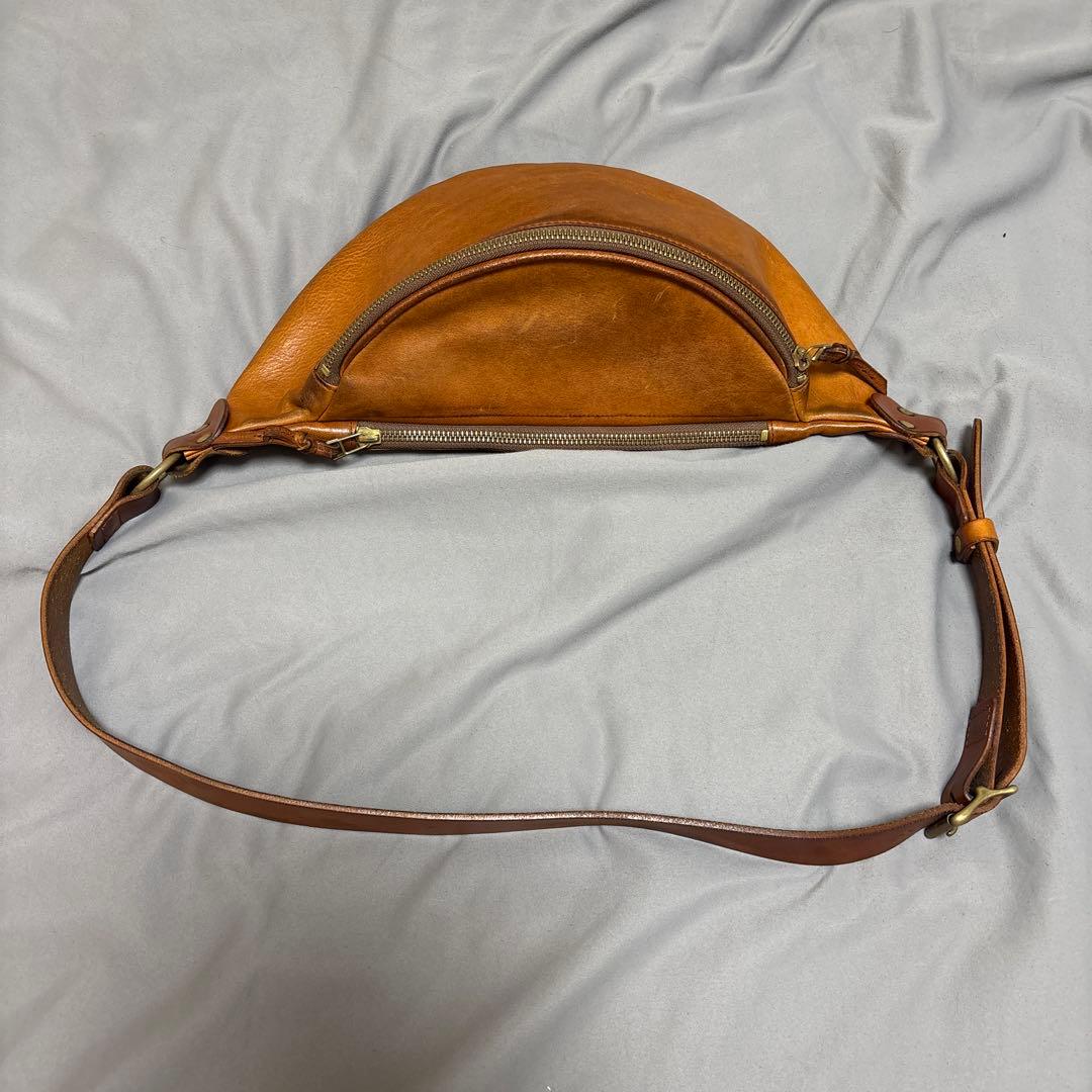 SLOW rubono fanny pack ボディバッグ本革 キャメル