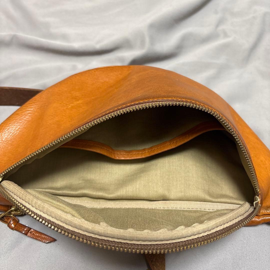 SLOW rubono fanny pack ボディバッグ本革 キャメル