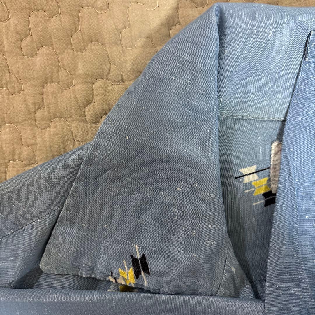 [60s] Ashfield レーヨンシャツ カスリ アトミック ハンドステッチ