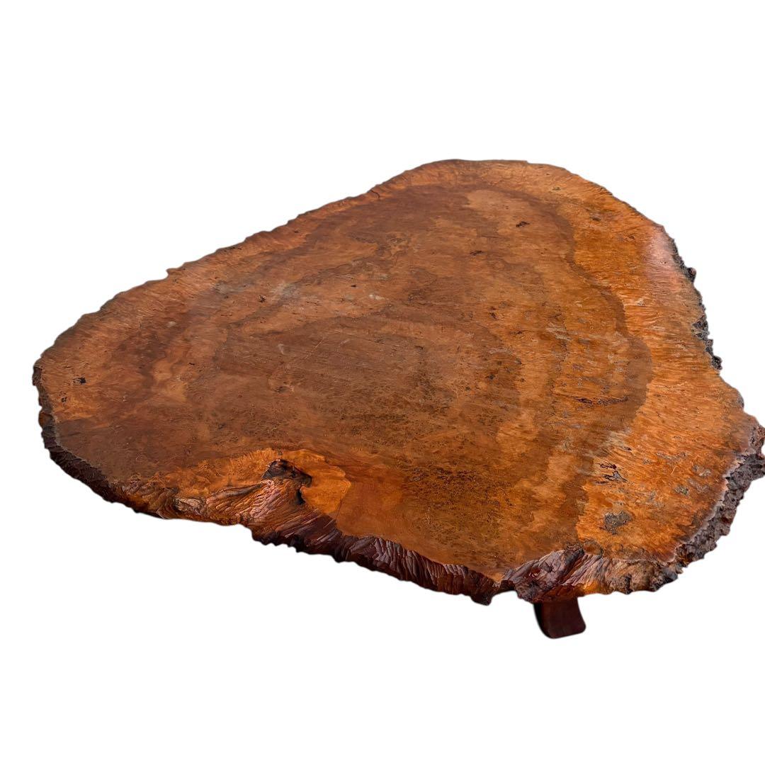 【超希少】高級 花梨 瘤杢 座卓 一枚板 天然木 ローテーブル