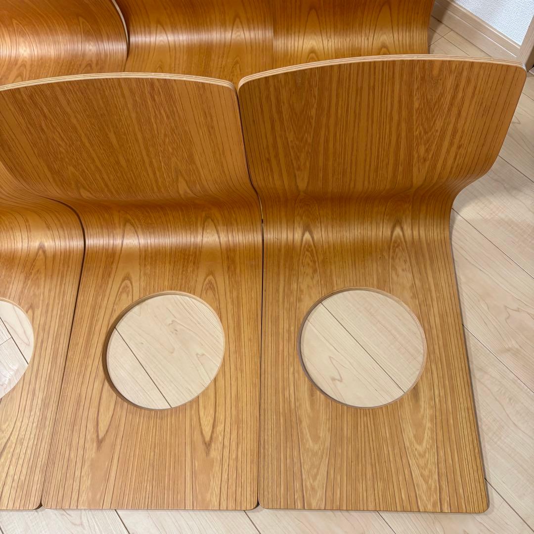 美品 天童木工 木製 曲木 座椅子 6脚セット TENDO