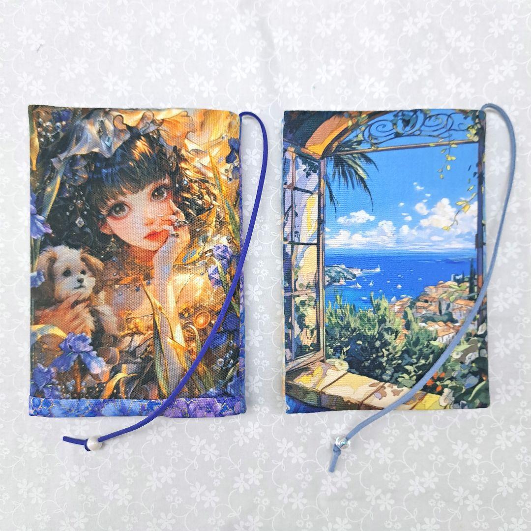 ねこのこ③ブックカバー、ポーチ