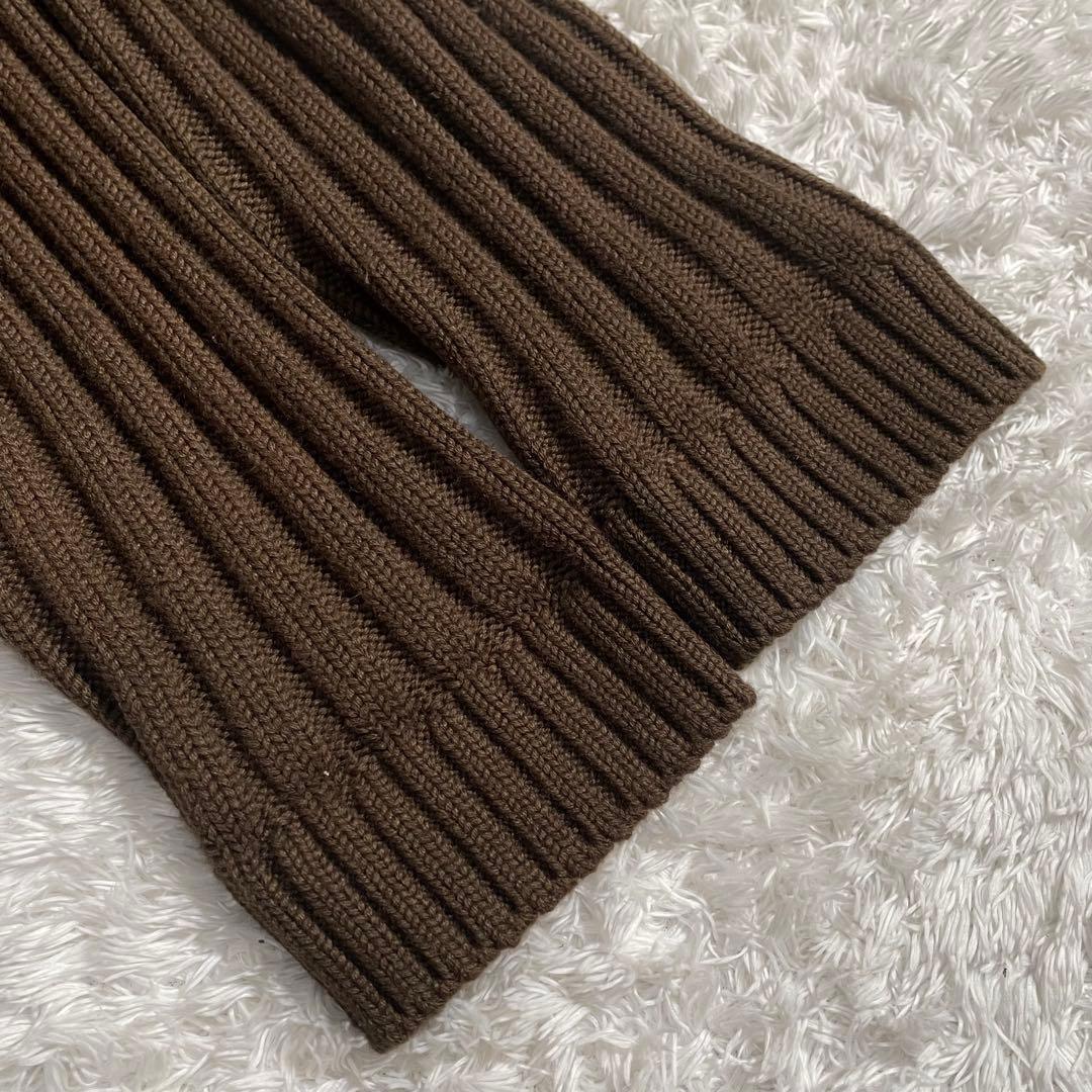 ブルックスブラザーズ ラムレザージャケット スウェード ニット 異素材切り替え