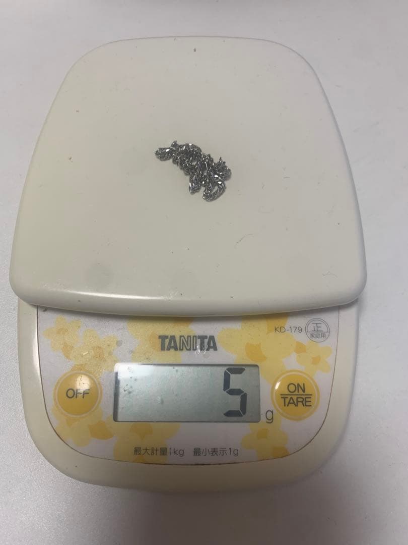 PT850(プラチナ) 喜平ブレスレット 6面ダブル 5g18cm