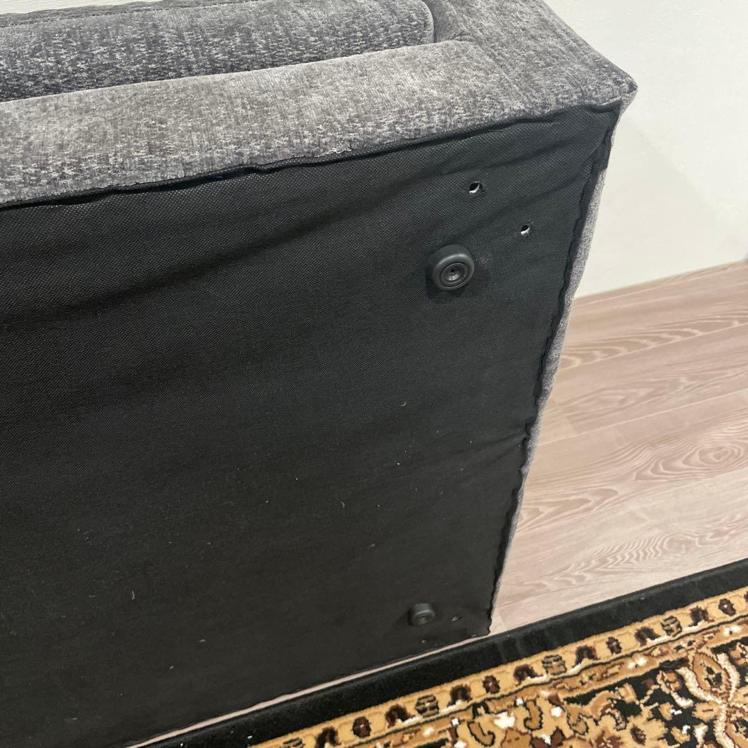 緊急値下げ！！モダンデコ　グレー ファブリックソファ