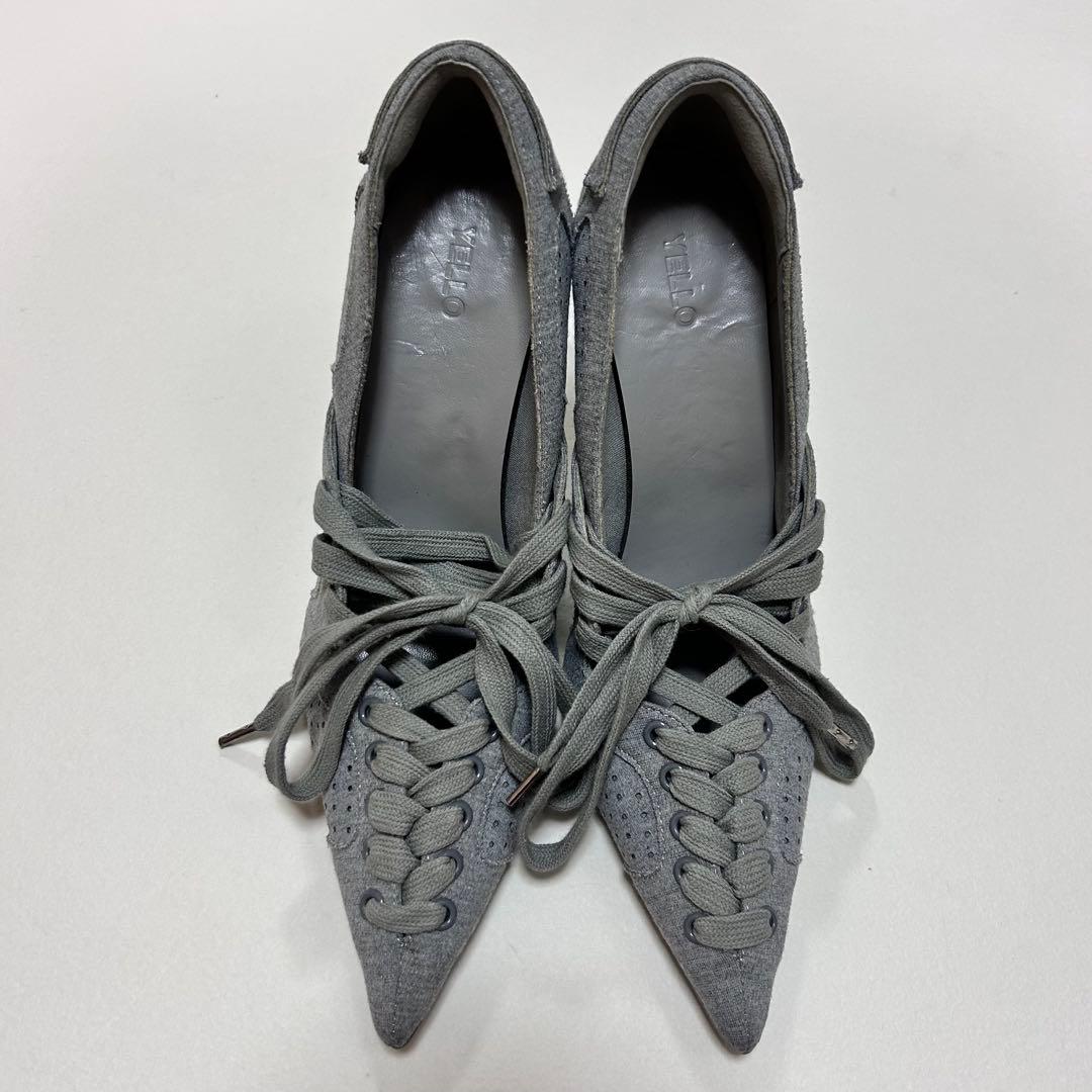 YELLO スニーカーヒール レースアップヒール