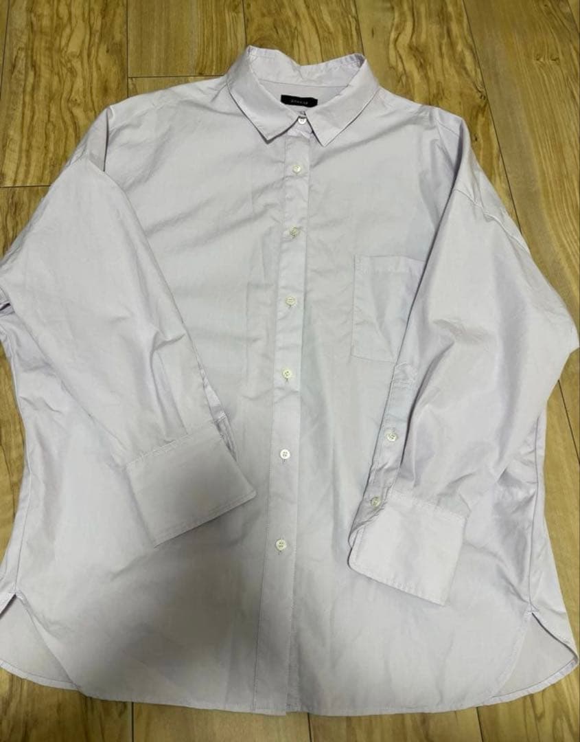 最終値下げ　anuans スタンダードシャツ　ラベンダー　美品