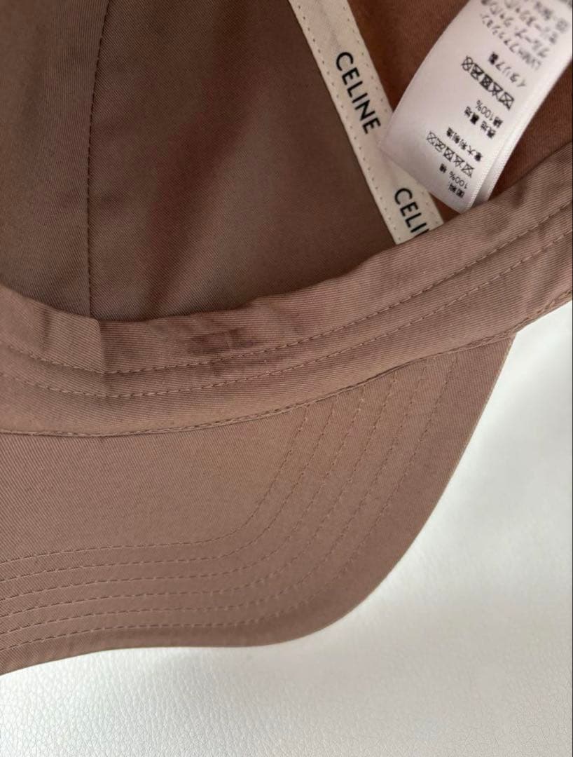 セリーヌ　ベースボールキャップ　Ｍサイズ　グレージュ