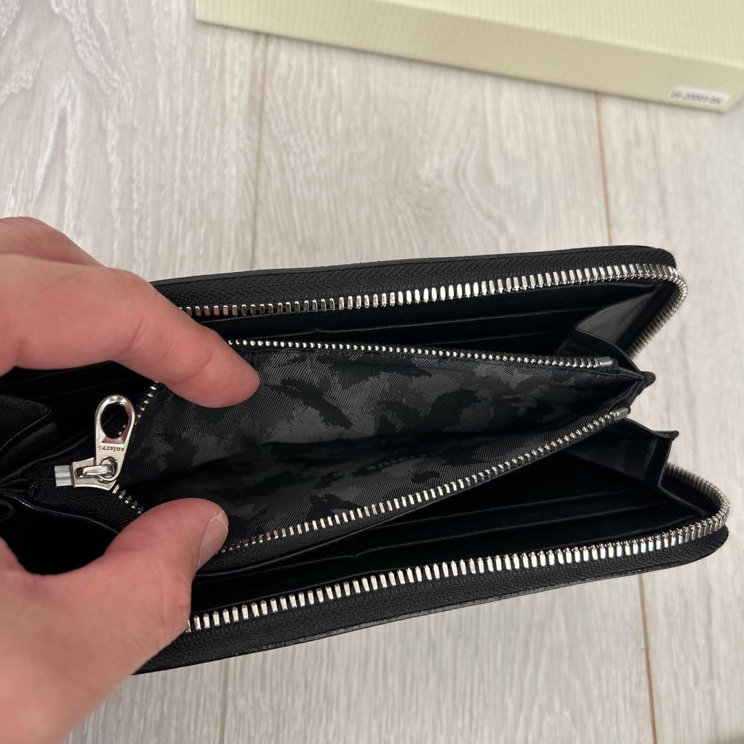 aniary ブラック レザー 長財布