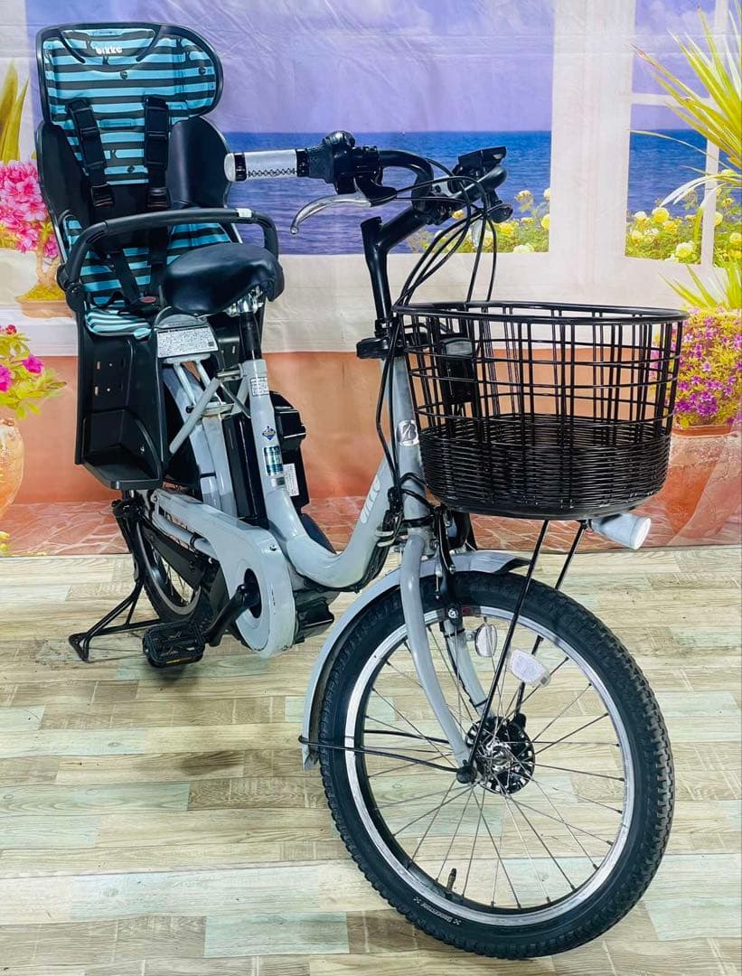 超特価BIKKE ビッケ12AH⭐️ブリヂストン子供乗せ電動アシスト自転Y3289