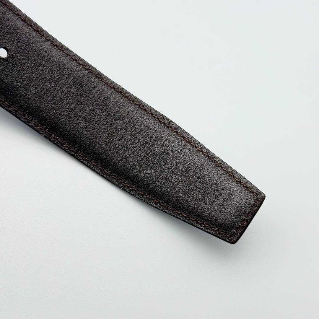 ✨良品✨カルティエ コネクトクロス ベルト 本革 シルバー金具 ビジネス 純正革