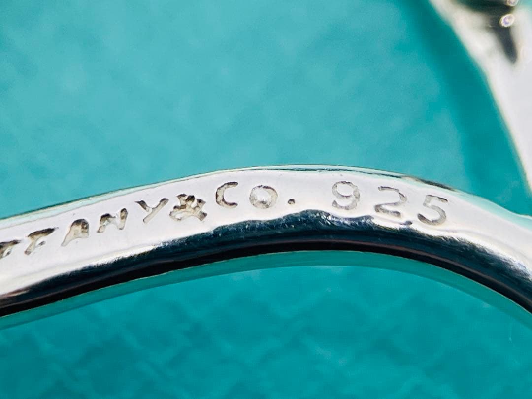 c736 美品　1987 オールド　ティファニー　ダブルリーフ　ブローチ　925