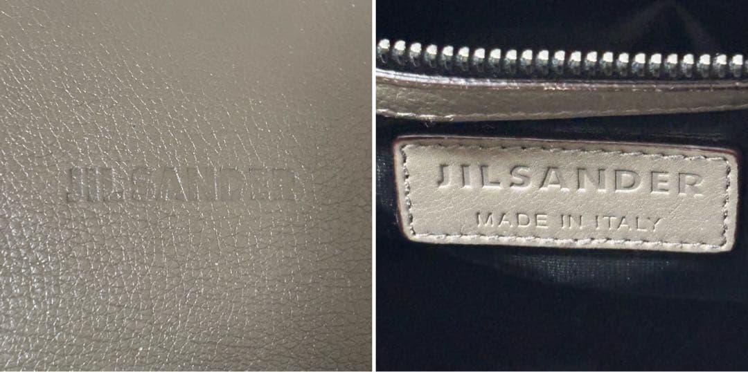 JIL SANDER・レザー 無地 ハンドバッグ手提げ鞄 保存袋付き