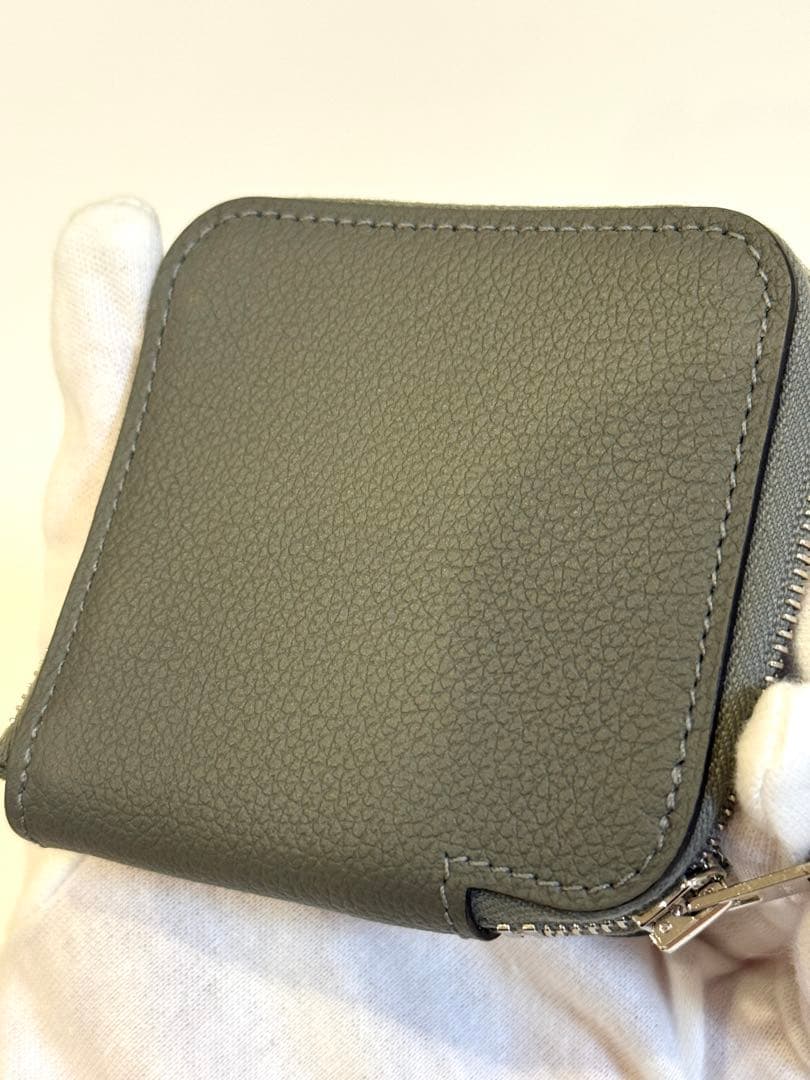 ほぼ未使用 W刻印 HERMES アザップ ミニ シルクイン ケース