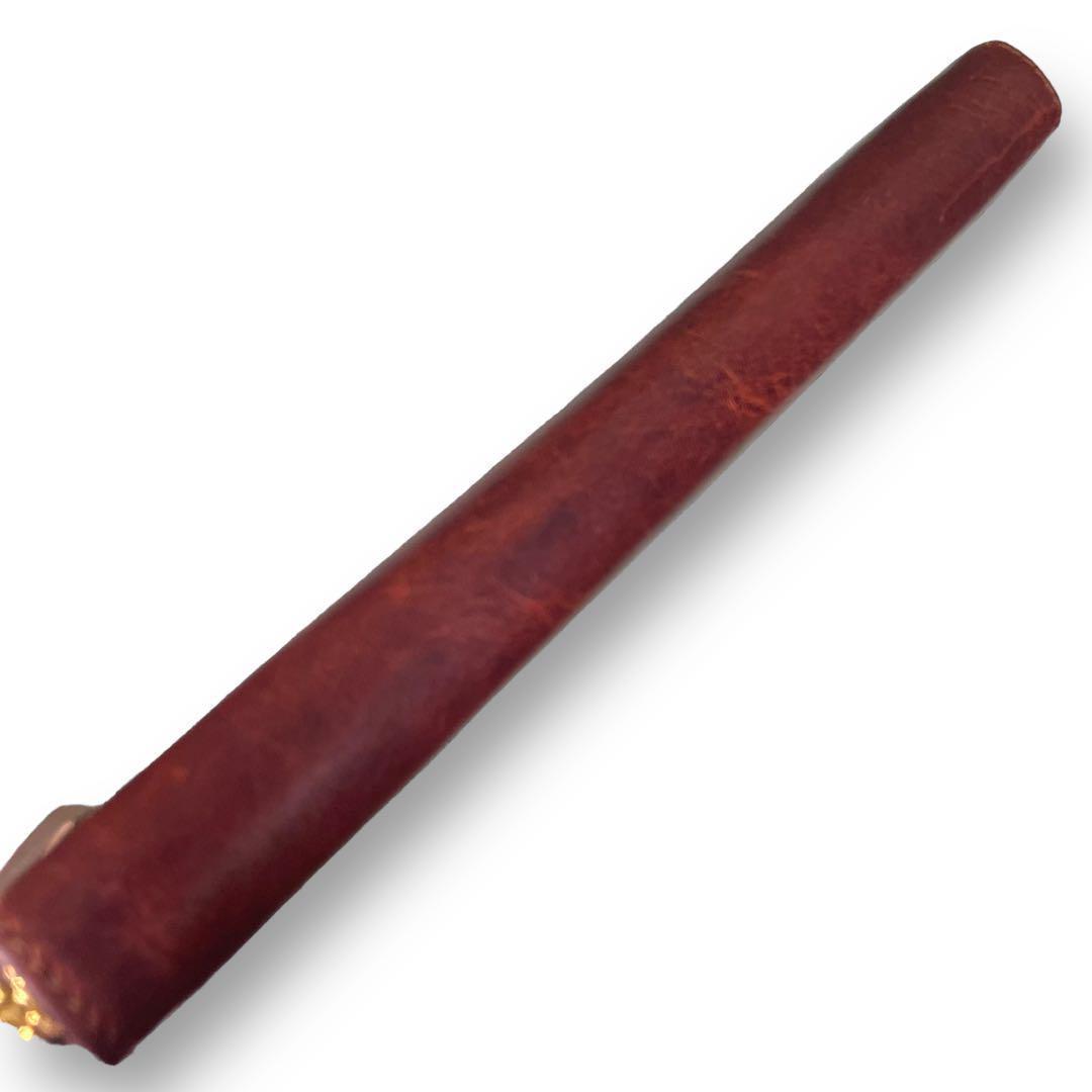 長財布 オイルレザー メンズ イタリアンレザー ダークブラウン ヌメ革 本革