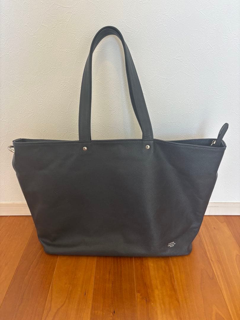 PORTER◆トートバッグ/-/NVY/無地/321-02805