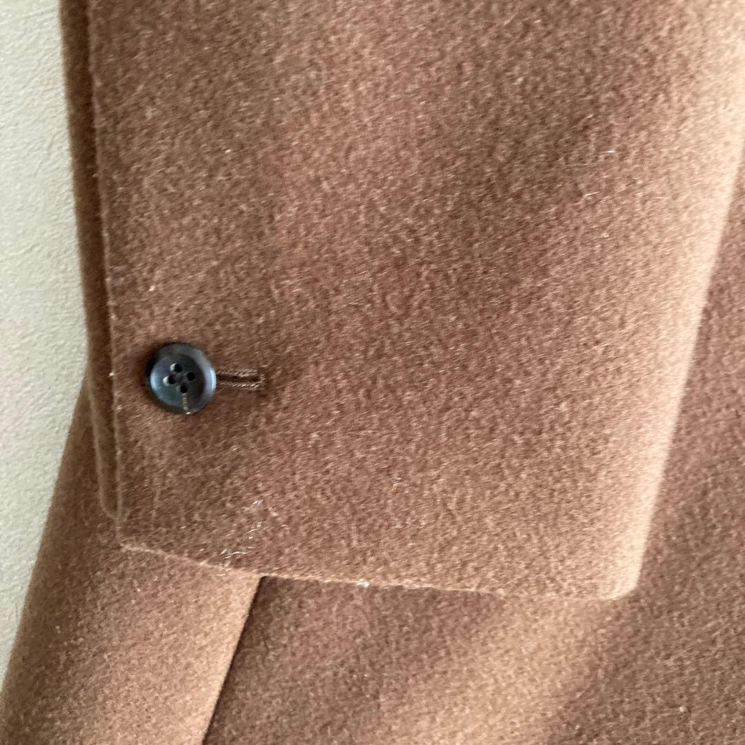 ATTACHMENT ブラウン チェスターコート　ウールカシミヤ