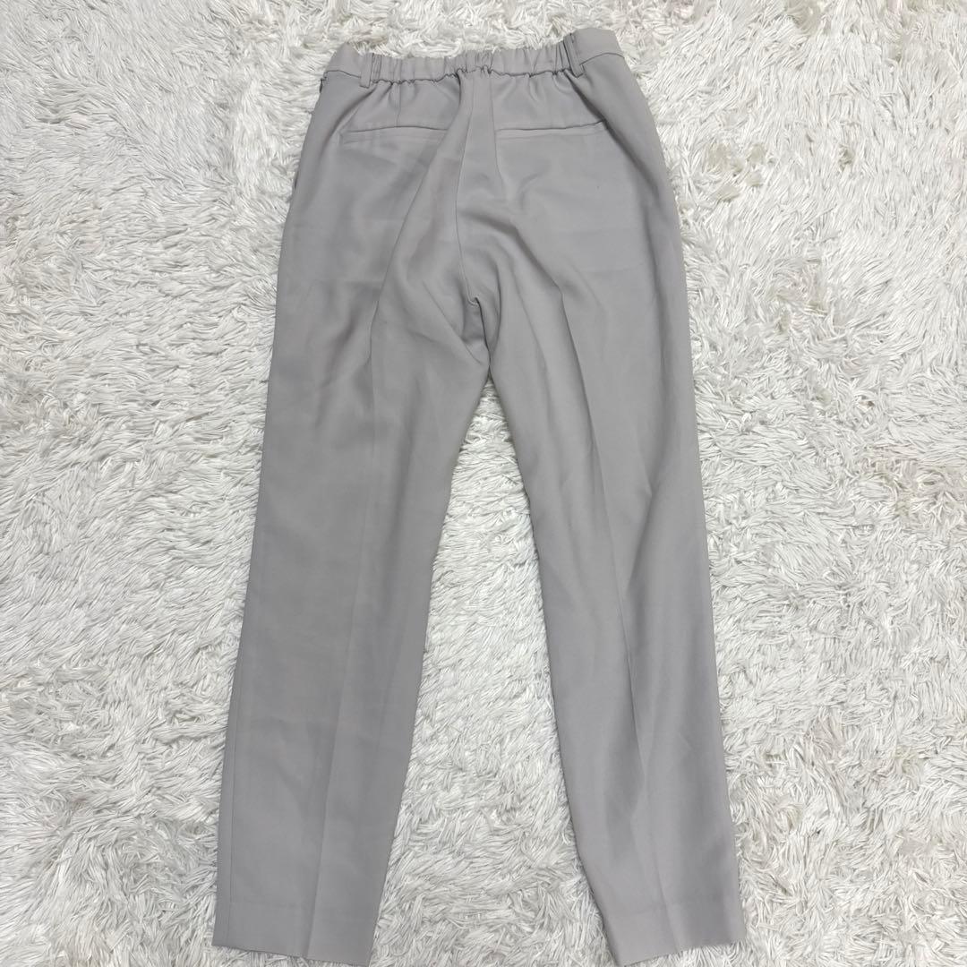 グリーンレーベルリラクシング　セットアップ　スーツ　ノーカラー　グレー　ダブル