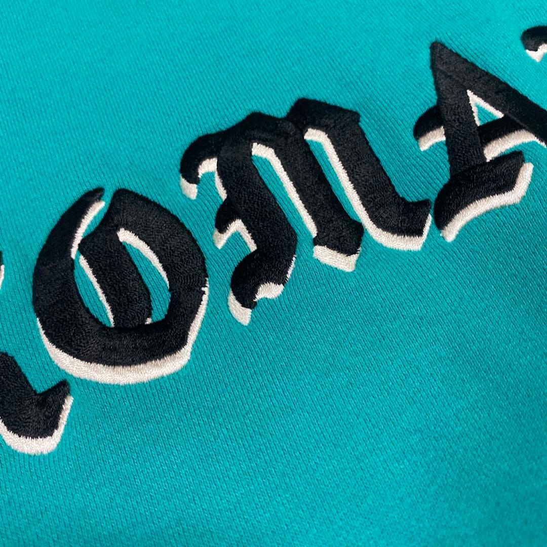 ワコマリア ミドルウエイト フーディー ターコイズ Lパーカーティファニーブルー