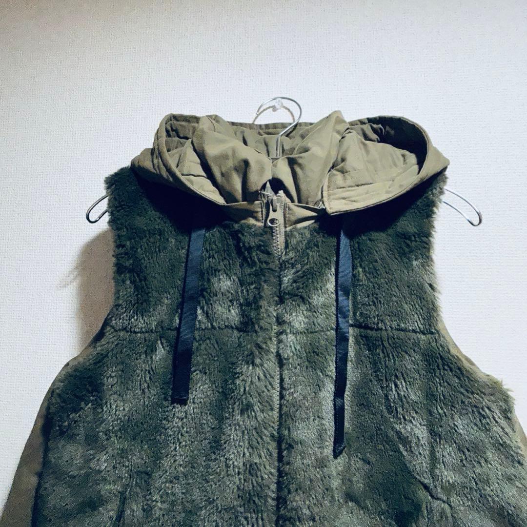 SCOT CLUB ヤマダヤ｜カーキ ダウンベスト エコファー フレア フード