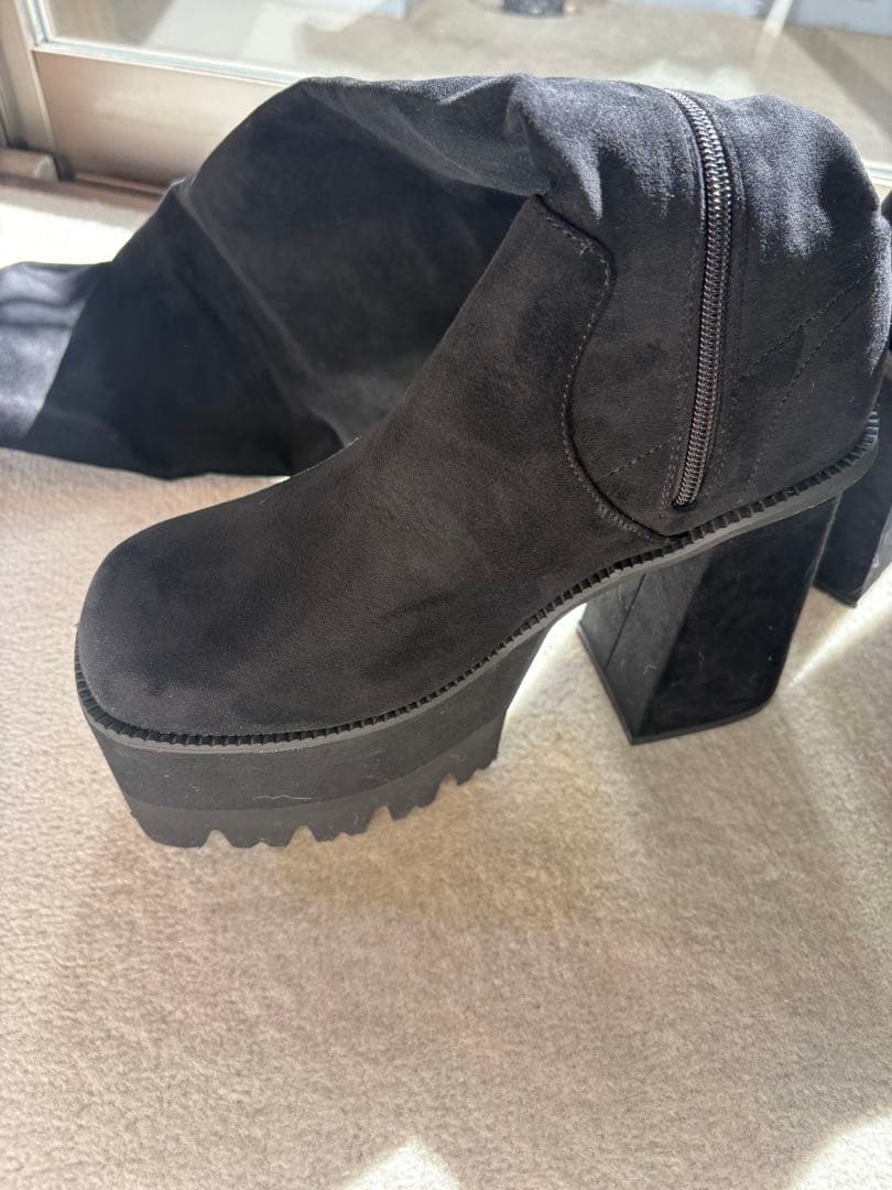 EMODA スクエアタンクロングブーツ