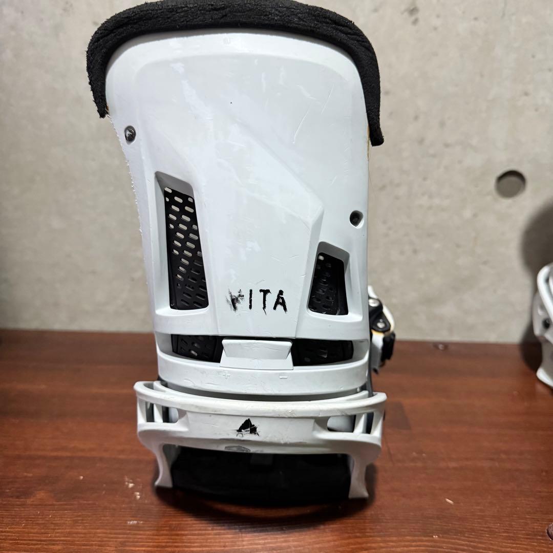 BURTON MALAVITA ホワイト スノーボードビンディング　21-22