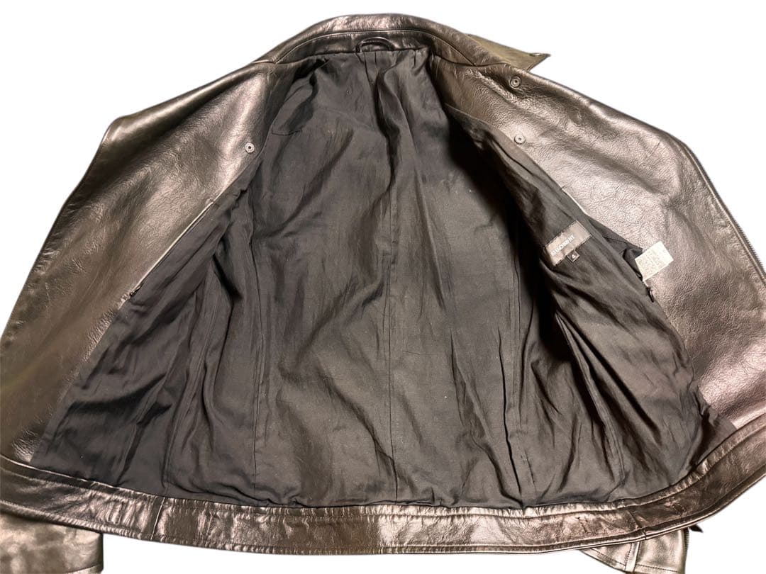 希少サイズ4 attachment レザーライダース　アタッチメント　馬革