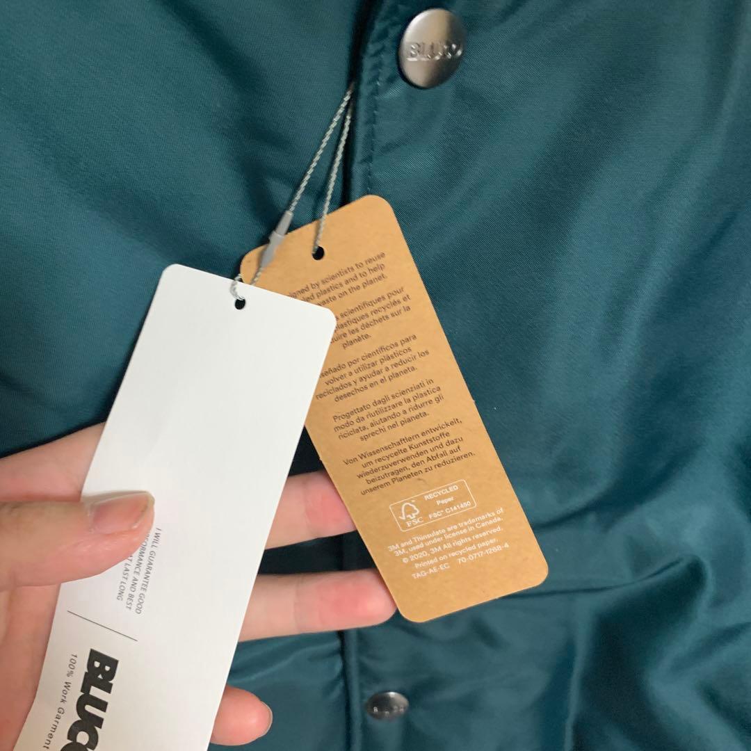 BLUCO/ブルコ　T/C コーチジャケット　キルティングライニング　M