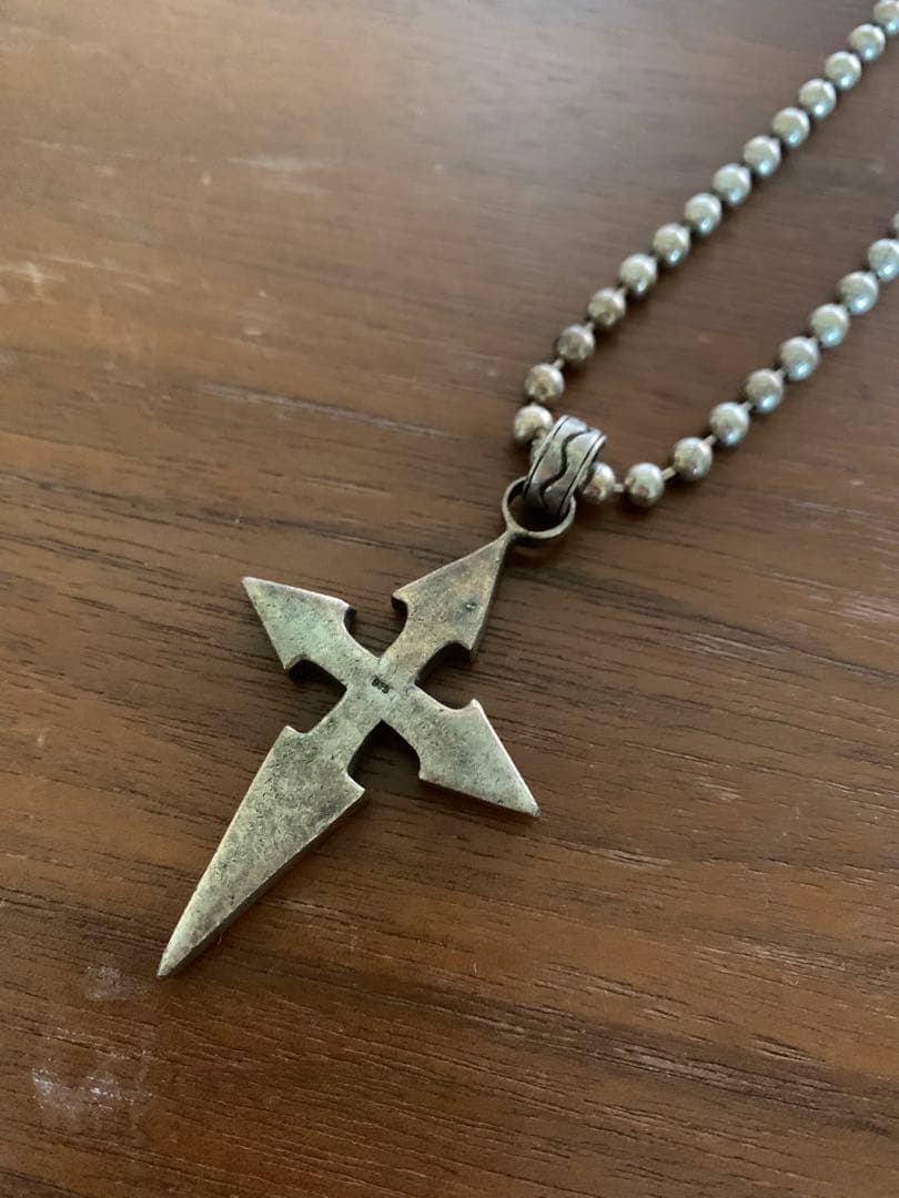 シルバー 925クロス型ペンダント ネックレス