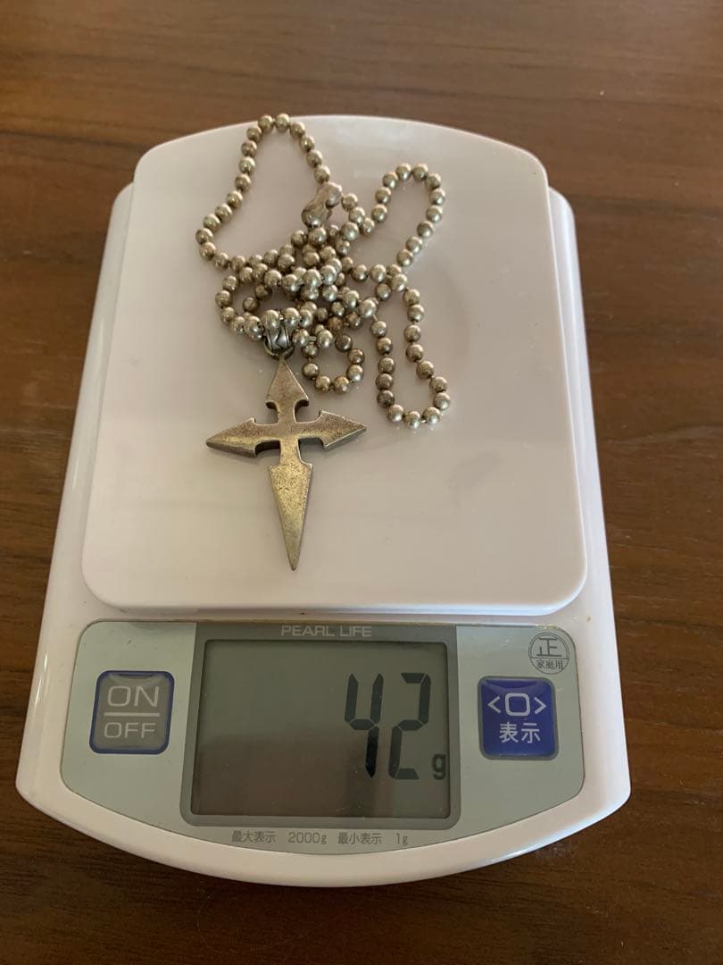 シルバー 925クロス型ペンダント ネックレス