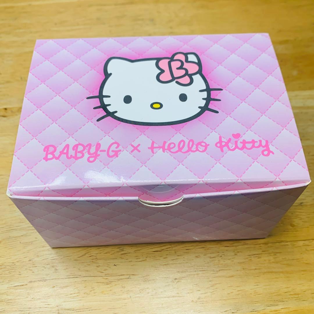 ⭐️極美品ハローキティ baby-g ピンク、ケース、箱、台、説明書、タグ付き