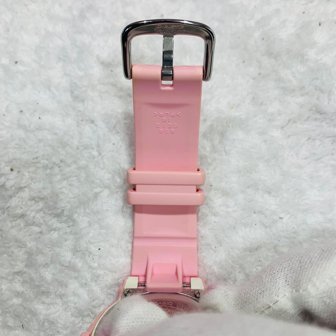 ⭐️極美品ハローキティ baby-g ピンク、ケース、箱、台、説明書、タグ付き