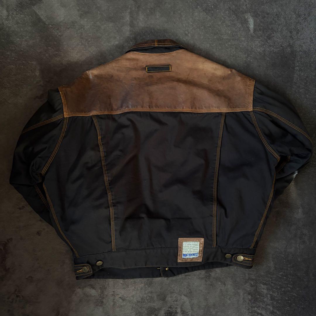 r*u様 オークション　90s leather denim jacket アメカ